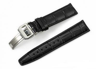 IWC Replica Black leather Strap 22mm or 24mm Deployment buckle / Buy Now